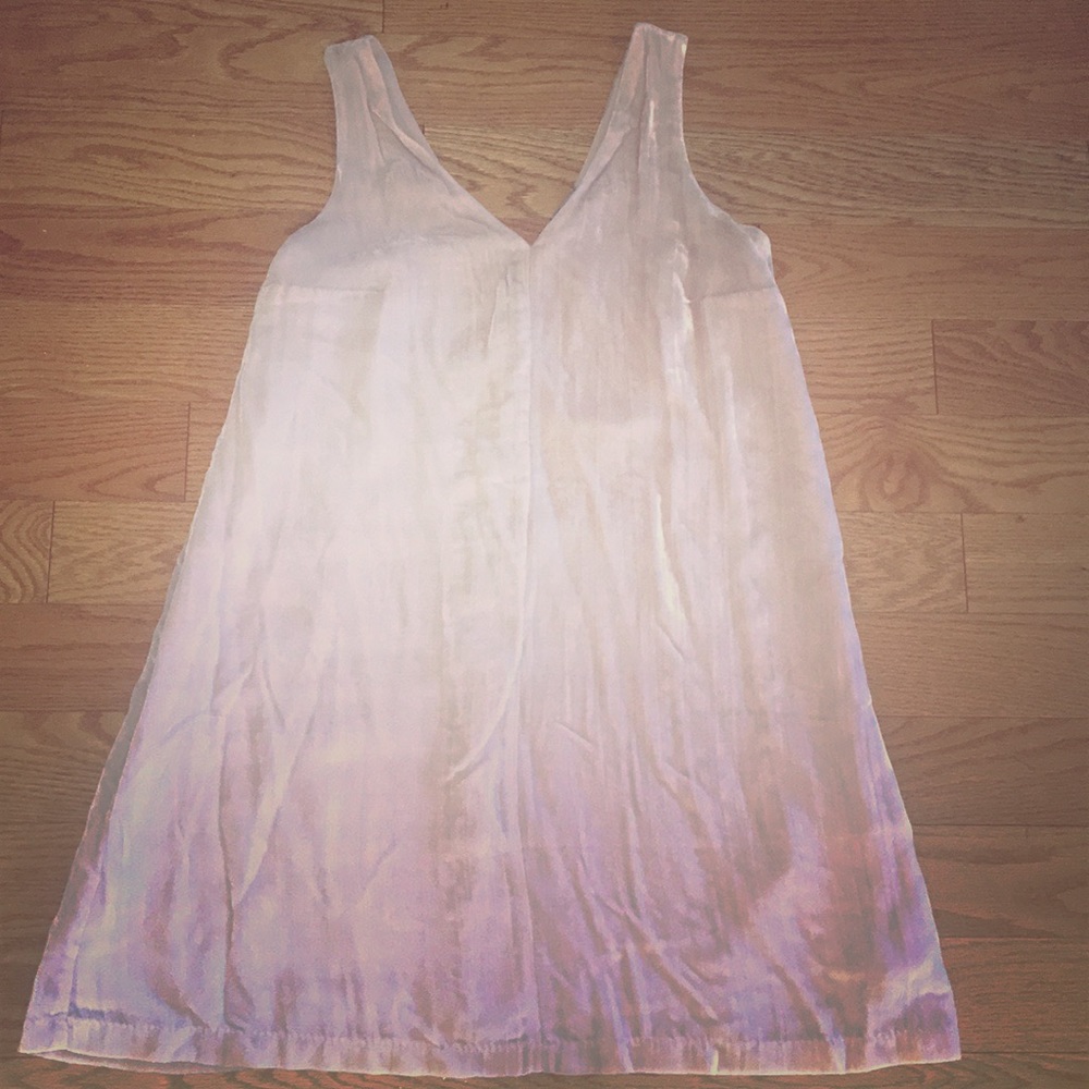 Brushed Velvet V neck Dress